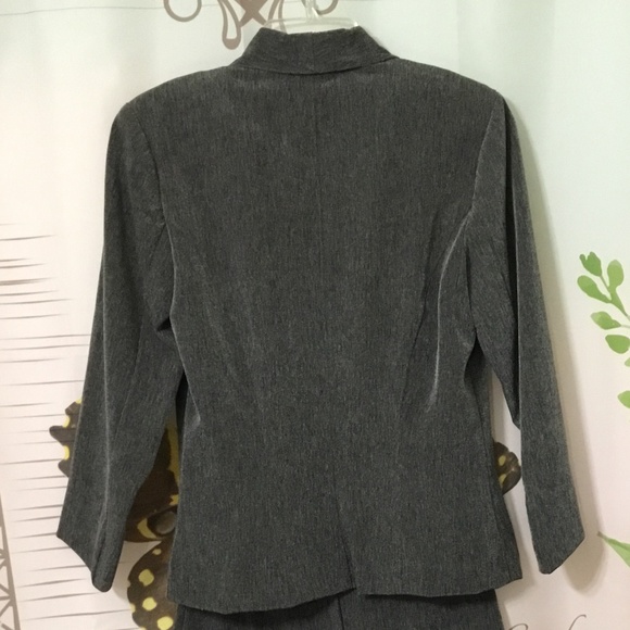 Vintage LA BELLE EUC WOMEN'S SIZE 7 JACKET & SKIRT BUSINESS CASUAL SET In GRAY - Picture 10 of 11